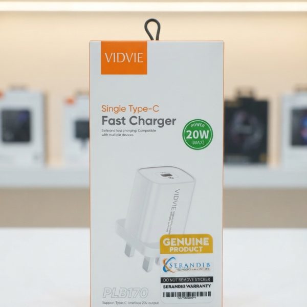Vidvie PLB170 20W Single Type-C Fast Charger