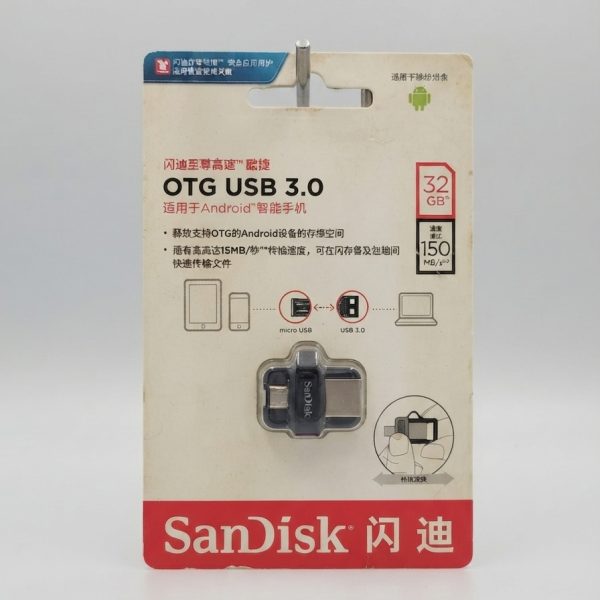 SanDisk 32GB OTG USB 3.0 Micro Drive for Android™ Smartphones