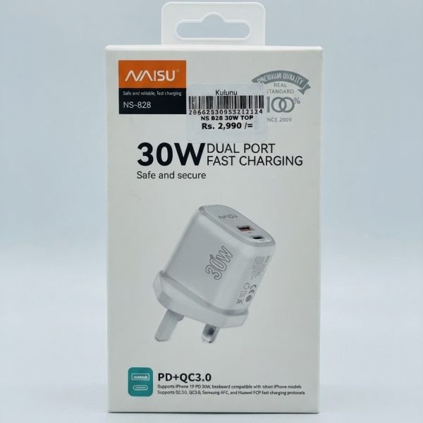 Naisu NS-828 30W Dual Port Fast Charger