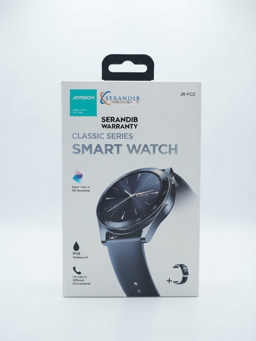 Gemini_Generated_Image_igpfj1igpfj1igpf Joyroom JR-FC2 Classic Series Smart Watch with IP68 Waterproof & HD Calls - Image 1
