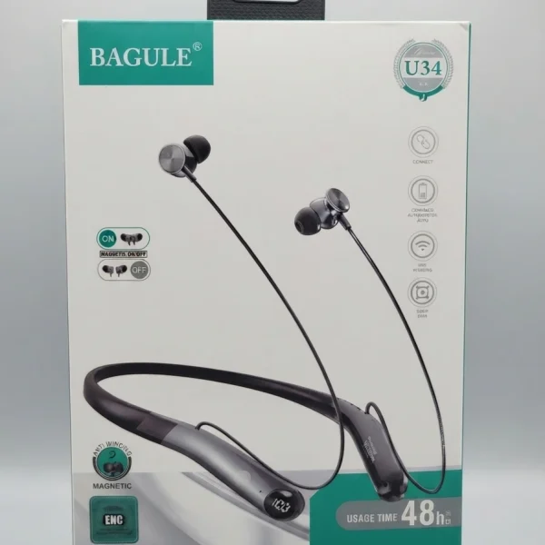 Bagule U34 ENC Wireless Neckband Headset