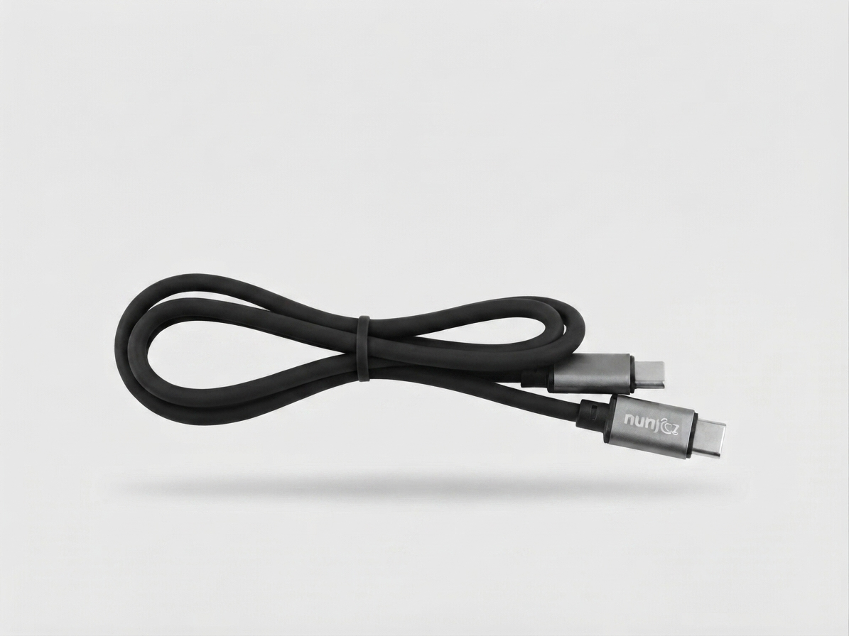 Gemini_Generated_Image_pmidcxpmidcxpmid Kulunu Flexible Rubber USB-C to USB-C Fast Charging Cable - Image 1