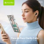 BAVIN BA100 TWS Bluetooth Hi-Res Audio Earbuds w/ Touch Control & AI Smart QR Code Earphone Key - Image 5