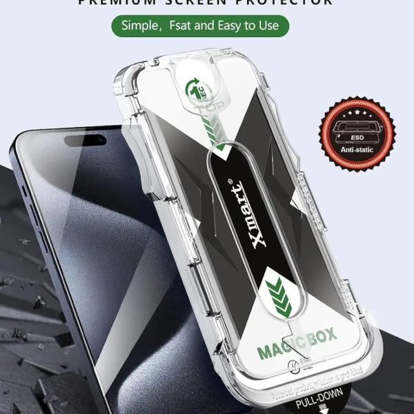 Xmart Tempered Glass Magic Box Screen Protector for Iphone