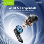 BAVIN BA100 TWS Bluetooth Hi-Res Audio Earbuds w/ Touch Control & AI Smart QR Code Earphone Key - Image 9