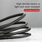 Baseus 1Meter Cafule USB For Type-C 3A Gray+Black Cable – CATKLF-BG1 - Image 4