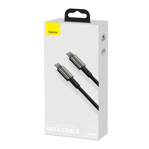 Baseus Tungsten Gold Fast Charging Data Cable Type-C To Type-C 100W 1M