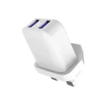 ASPOR A829B 2.4A Dual USB Fast Charging Dock Wall Adaptor Charger - Image 2