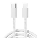 JOYROOM S-A45 Ben Series Braided 60W Fast Charging Data Cable (Type-C to Type-C) 1m-White - Image 2